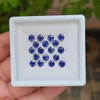 18 Pcs Of Natural  Blue Sapphire Faceted | Shape: Round | Size: 5mm