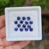 14 Pcs Of Natural  Blue Sapphire Faceted | Shape: Round | Size: 6mm