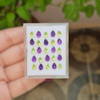 25 Pcs Of Natural Peridot & Amethyst  Faceted | Shape: Pear  | Size: 6-7mm