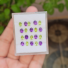 20 Pcs Of Natural Peridot & Amethyst  Faceted | Shape: Oval | Size: 6mm - The LabradoriteKing