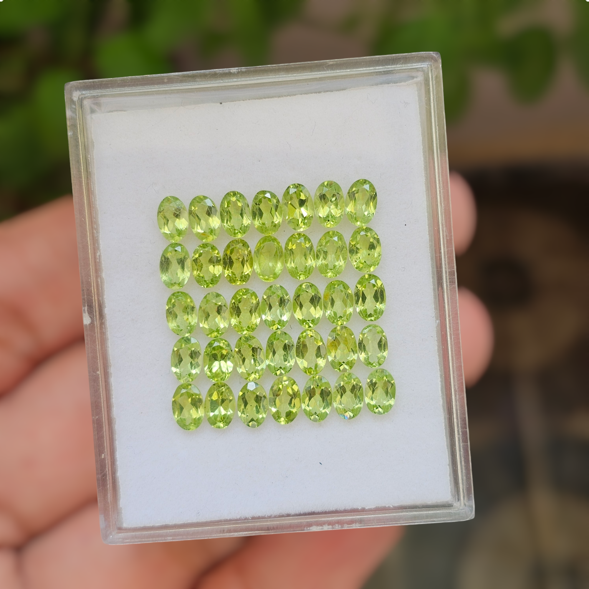 35 Pcs Of Natural Peridot Faceted | Oval Shape | Size: 6x4mm - The LabradoriteKing