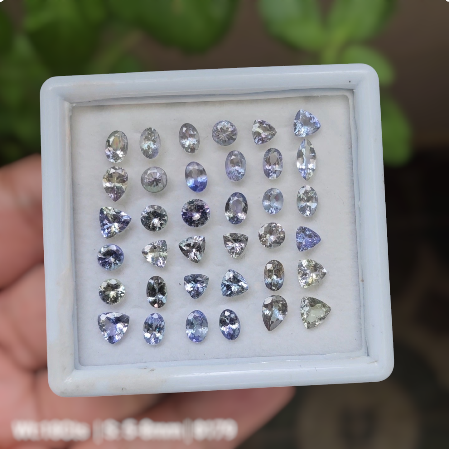 36 Pcs Of Natural Unheated Tanzanite Faceted Gemstone | Shape: Mix | Size:5-8mm - The LabradoriteKing