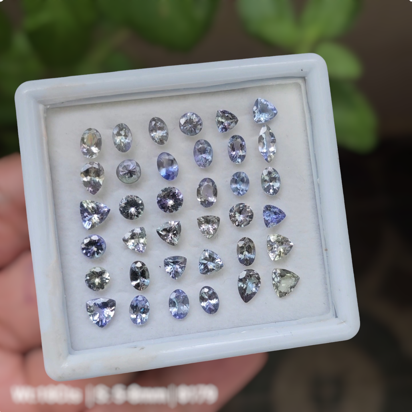 36 Pcs Of Natural Unheated Tanzanite Faceted Gemstone | Shape: Mix | Size:5-8mm - The LabradoriteKing