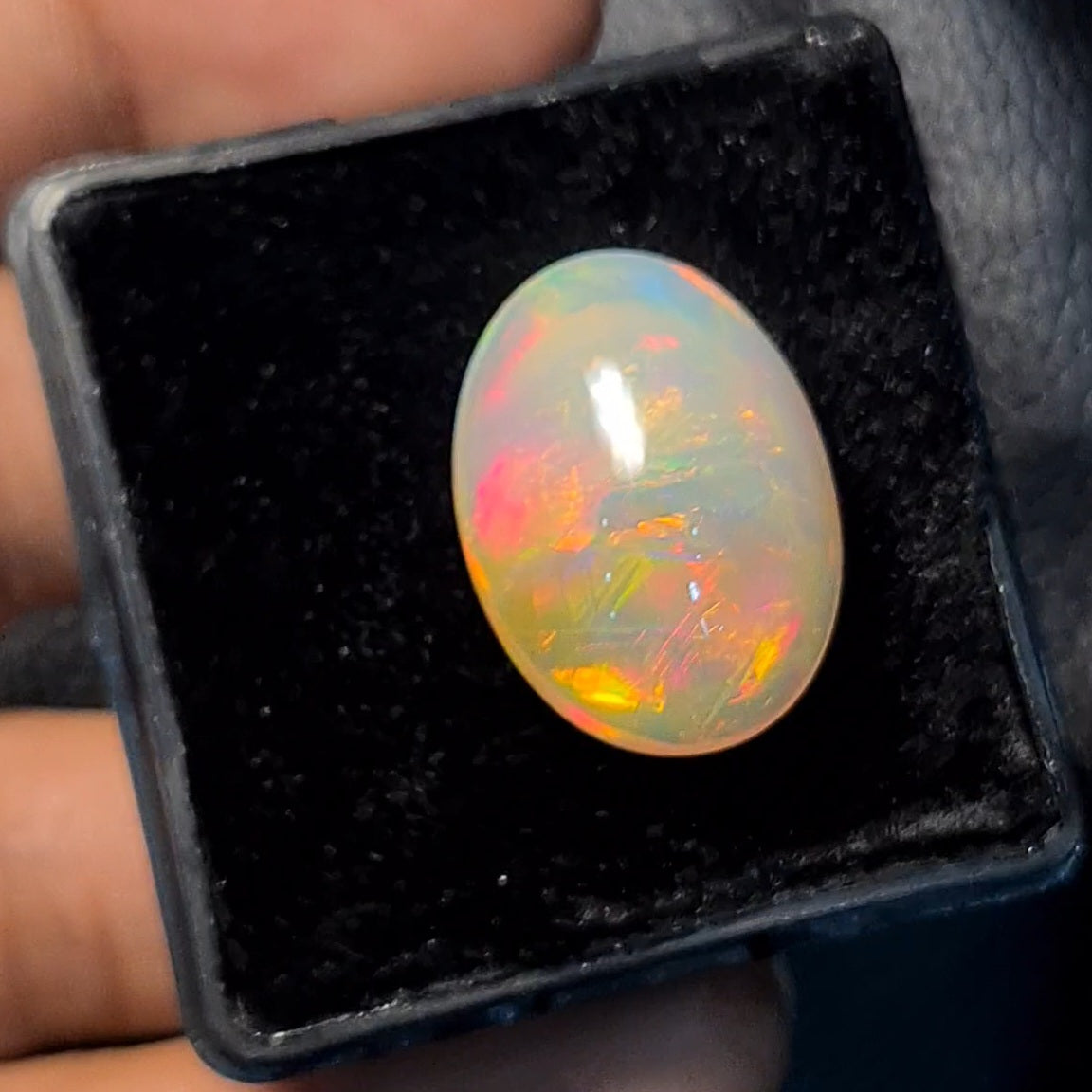 Natural Ethiopian Opal Cabochon | Oval| Size: 22x16mm