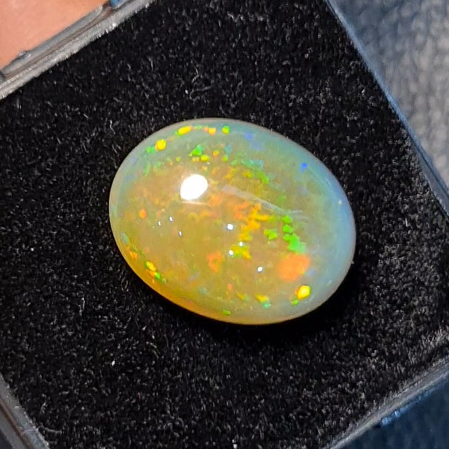 Natural Ethiopian Opal Cabochon | Oval| Size: 19x15mm