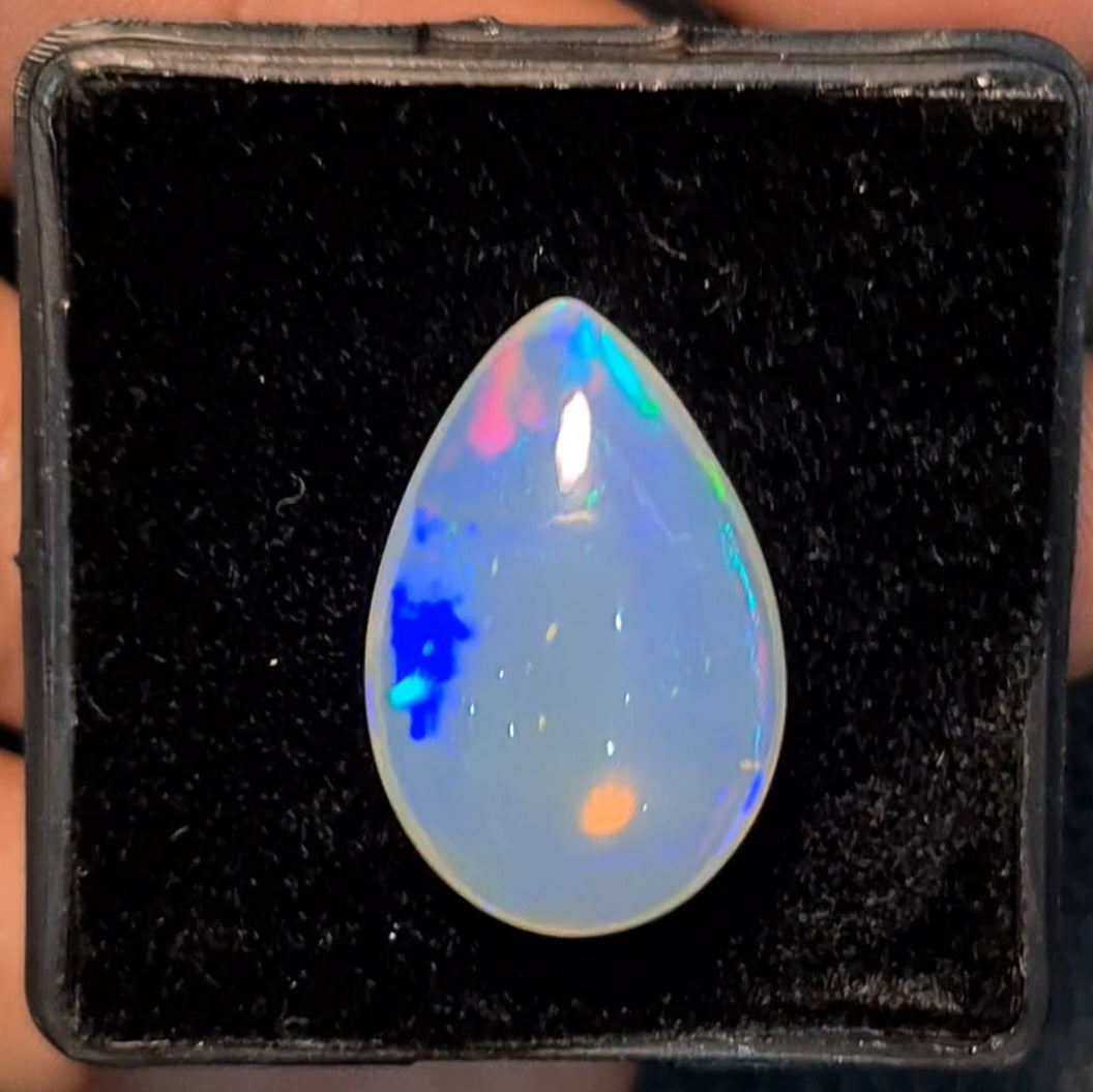 Natural Ethiopian Opal Cabochon | Pear| Size: 24x16mm