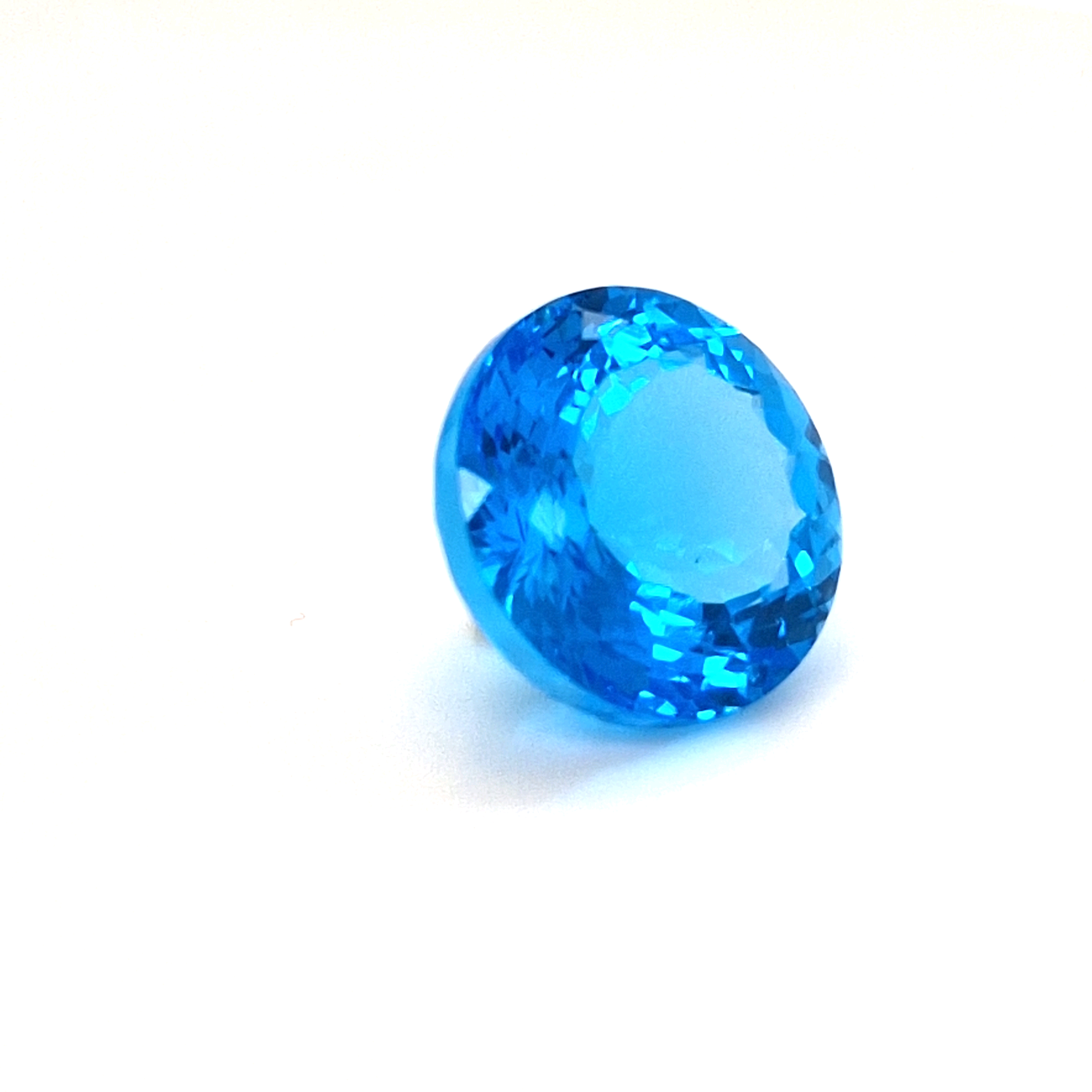 Natural Big Size Swiss Blue Topaz Faceted | Round | Size:16mm