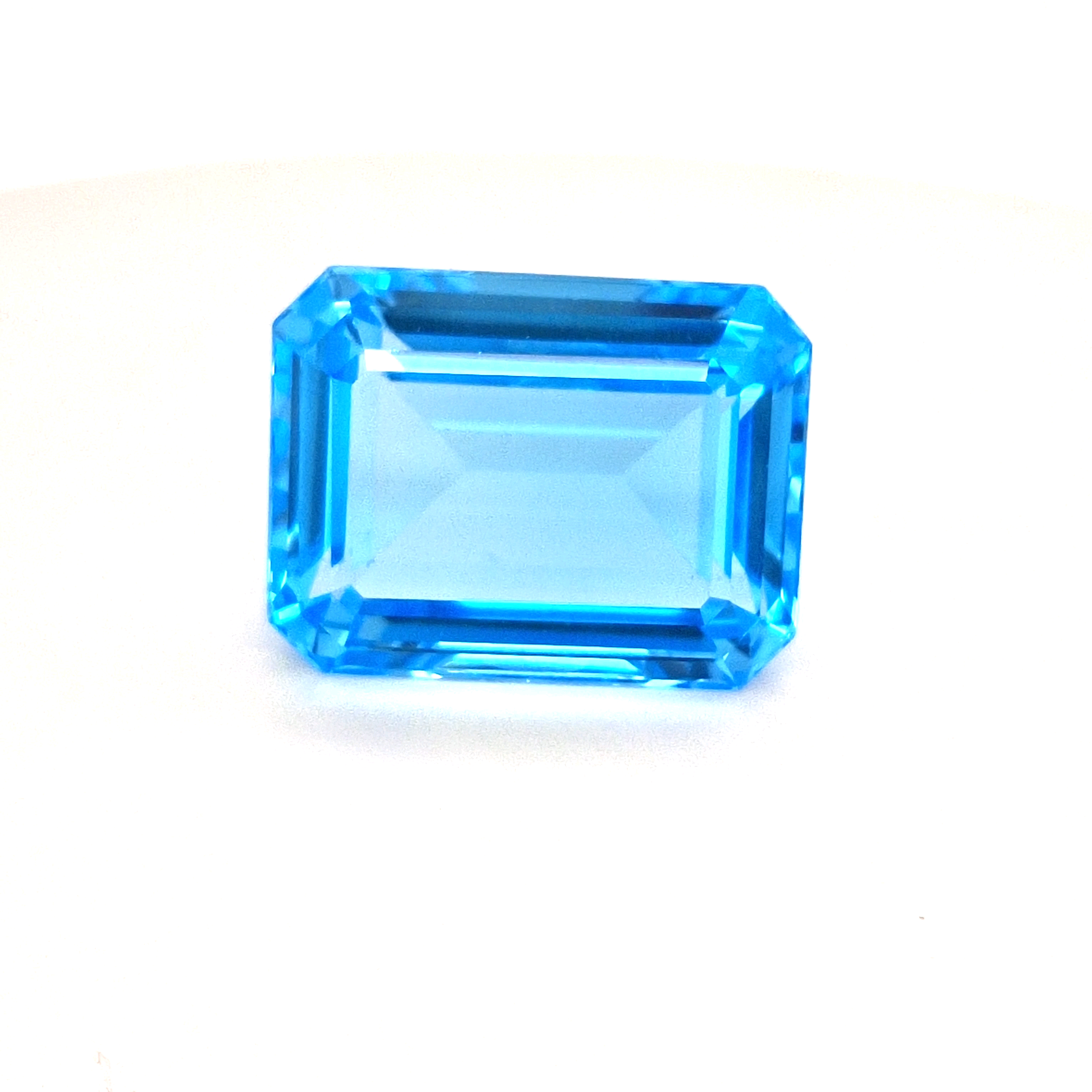 Natural Big Size Sky Blue Topaz Faceted | Rectangle | Size:25x19mm