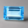 Natural Big Size Sky Blue Topaz Faceted | Rectangle | Size:26x17mm