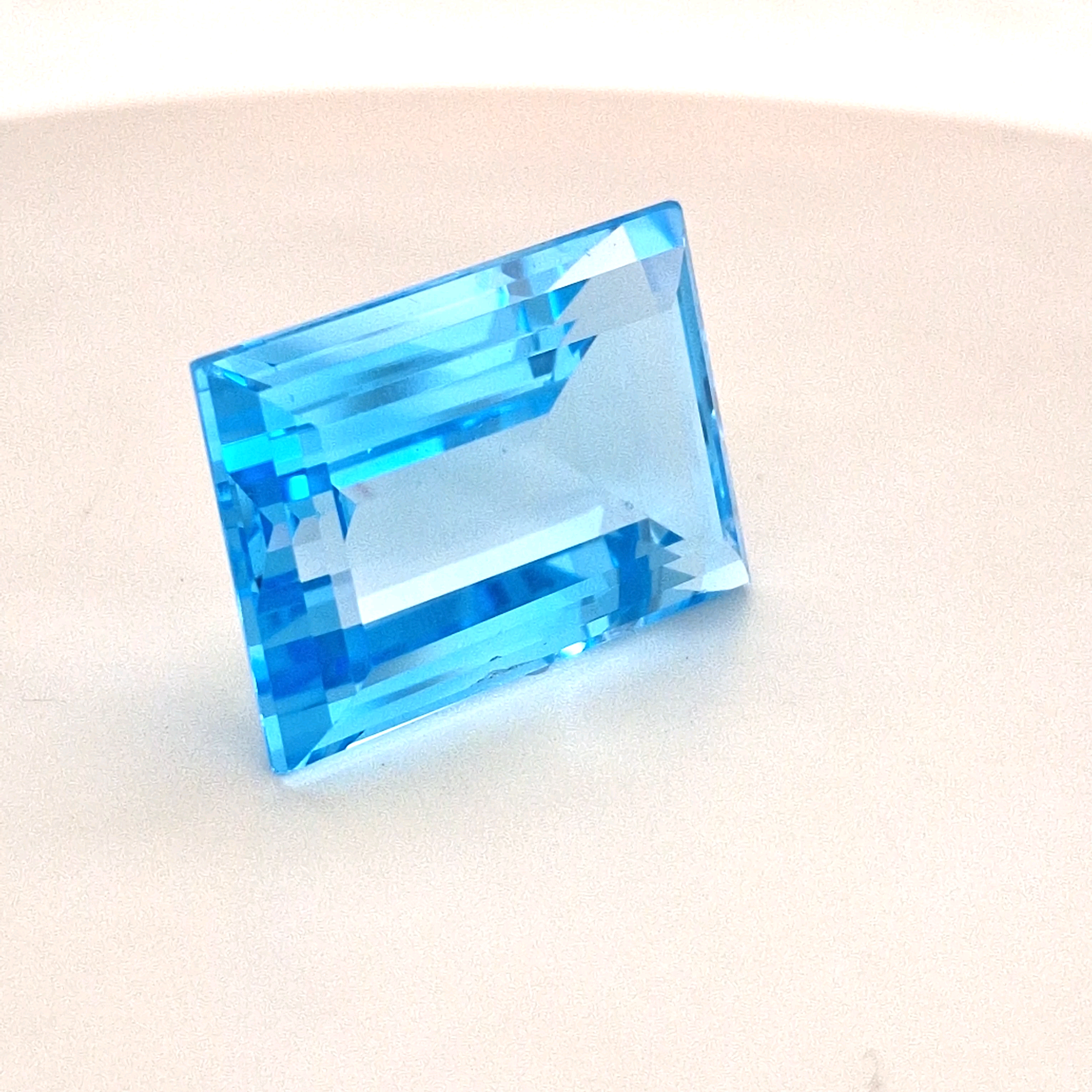 Natural Big Size Sky Blue Topaz Faceted | Rectangle | Size:26x17mm