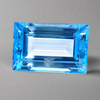 Natural Big Size Sky Blue Topaz Faceted | Rectangle | Size:27x18mm