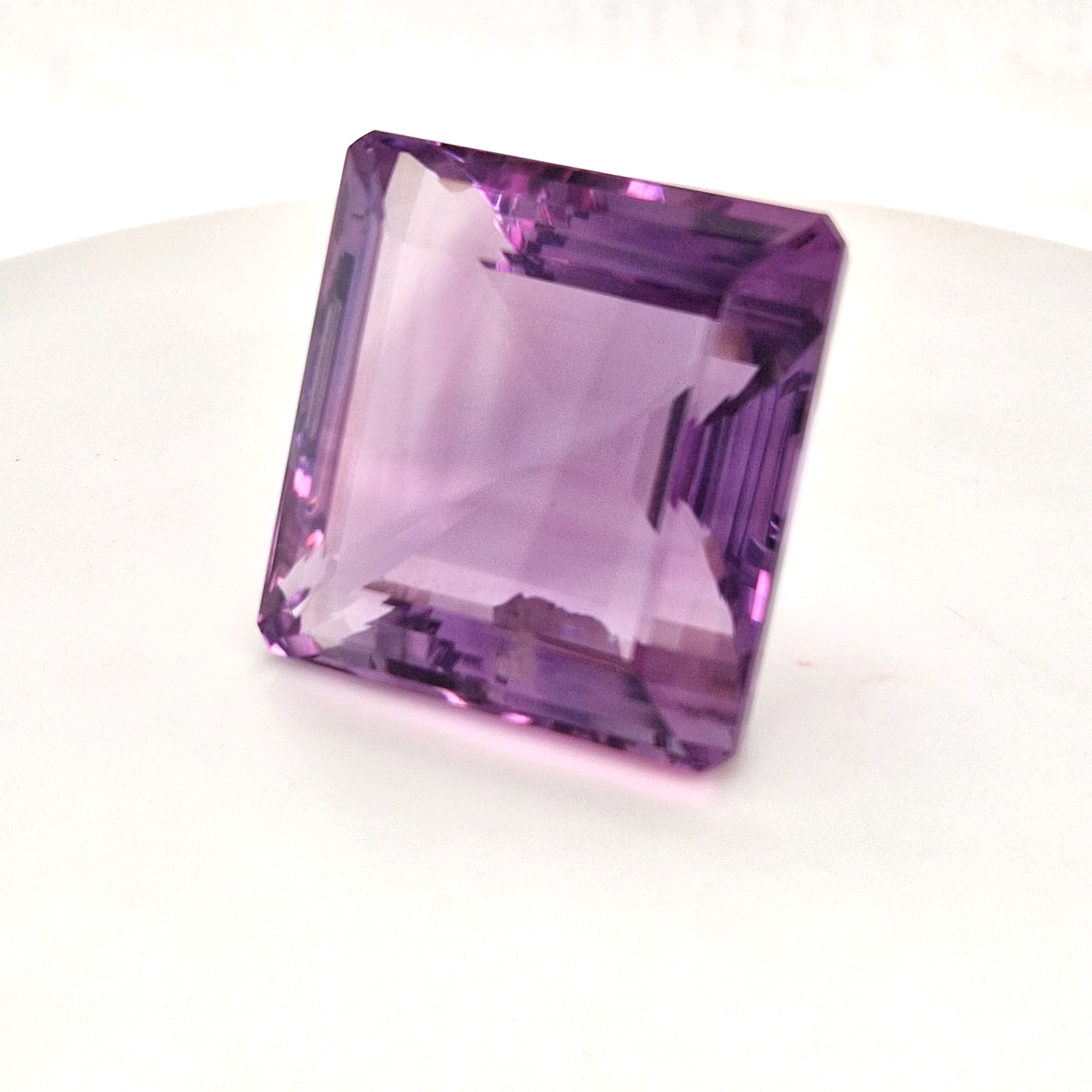 Natural Deep Color Amethyst Faceted | Rectangle | Size: 32x31MM