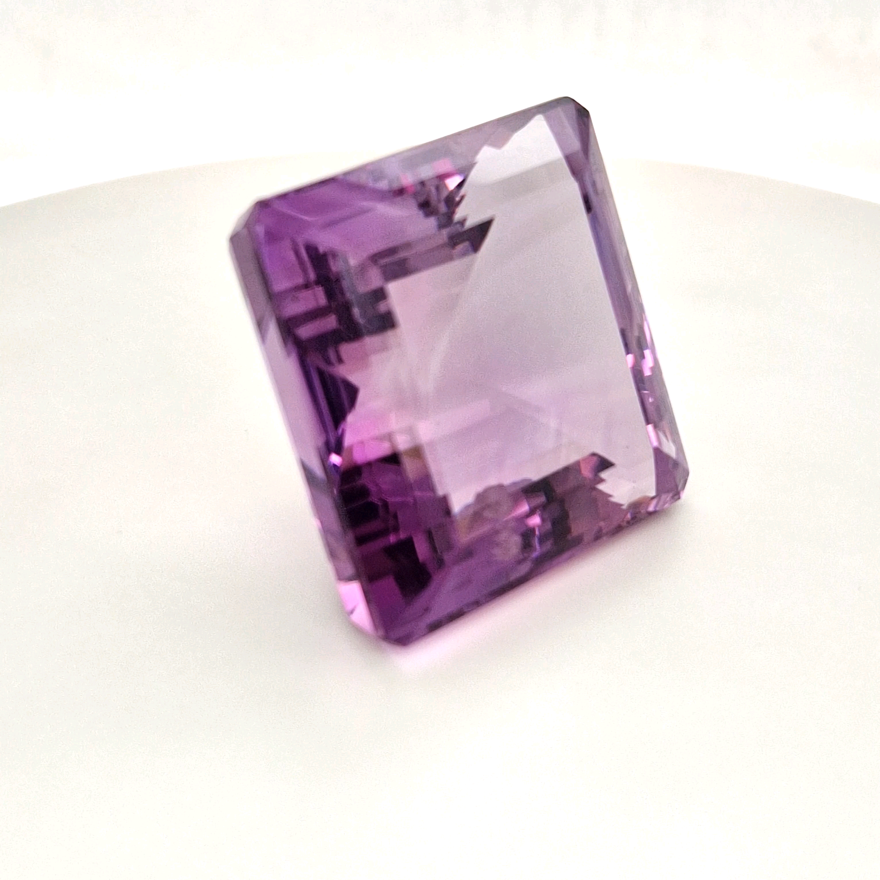 Natural Deep Color Amethyst Faceted | Rectangle | Size: 32x31MM