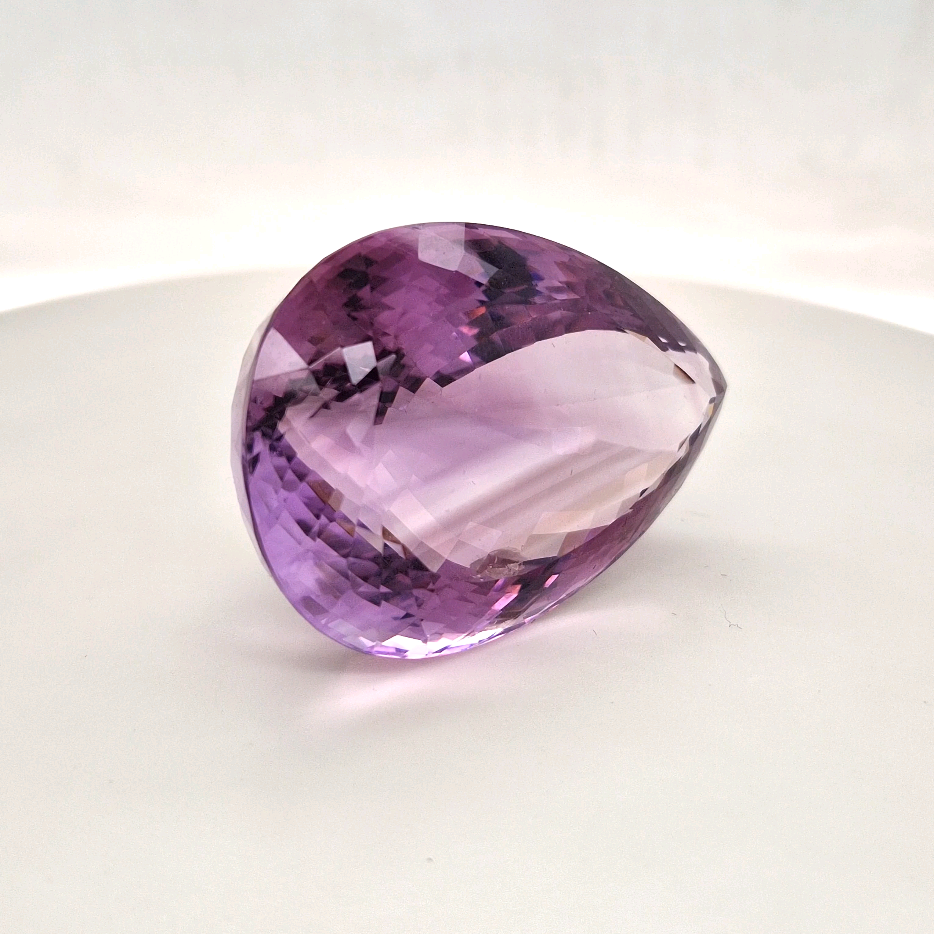 Natural Deep Color Amethyst  Faceted | Pear | Size: 43x31MM