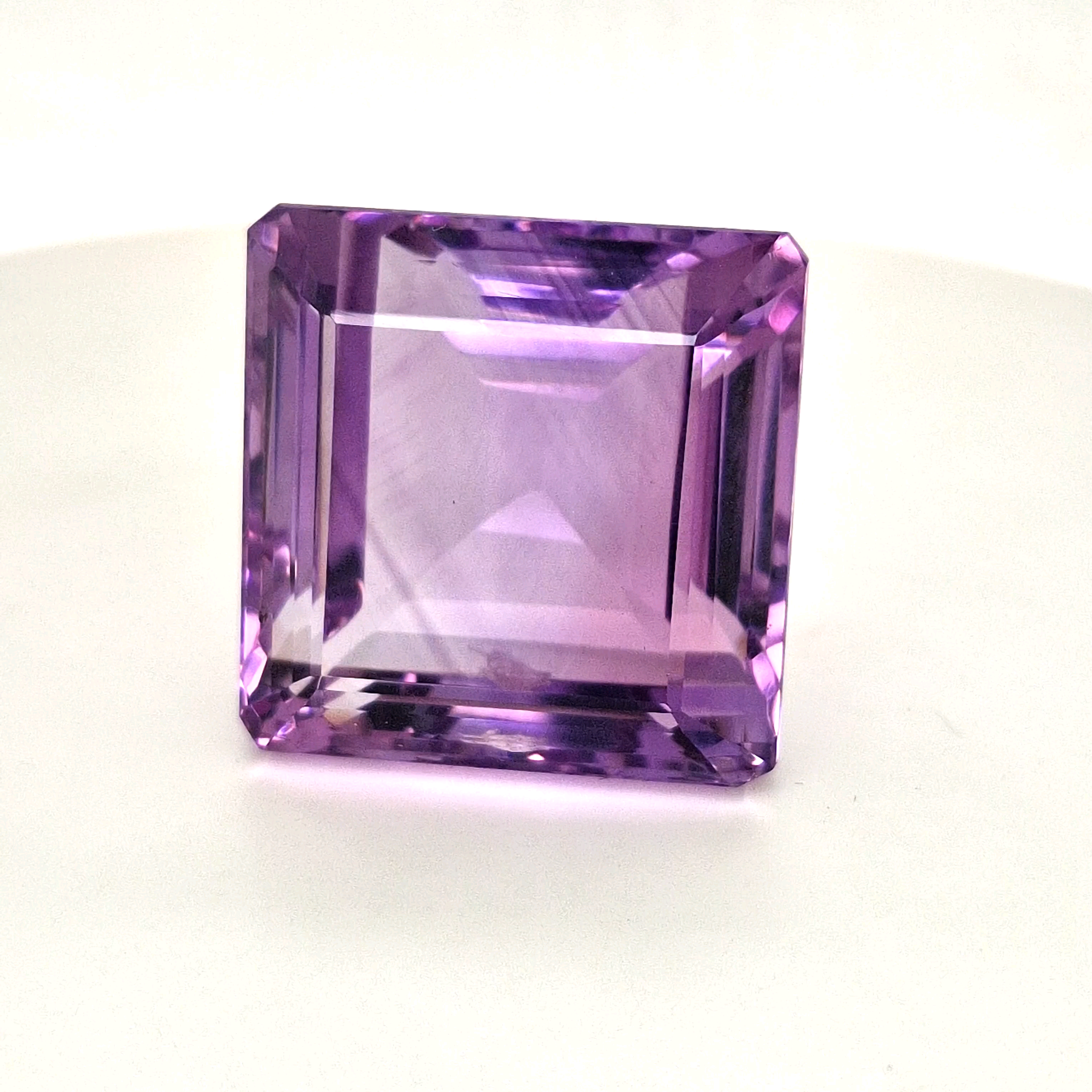 Natural Deep Color Amethyst  Faceted | Square | Size: 27MM