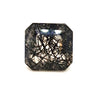 Natural Black Rutile Faceted | Square | 15x15mm