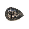 Natural Black Rutile Faceted | Pear | 25x18mm