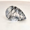 Natural Black Rutile Faceted | Pear | 25x17mm