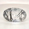 Natural Black Rutile Faceted | Oval | 30x18mm