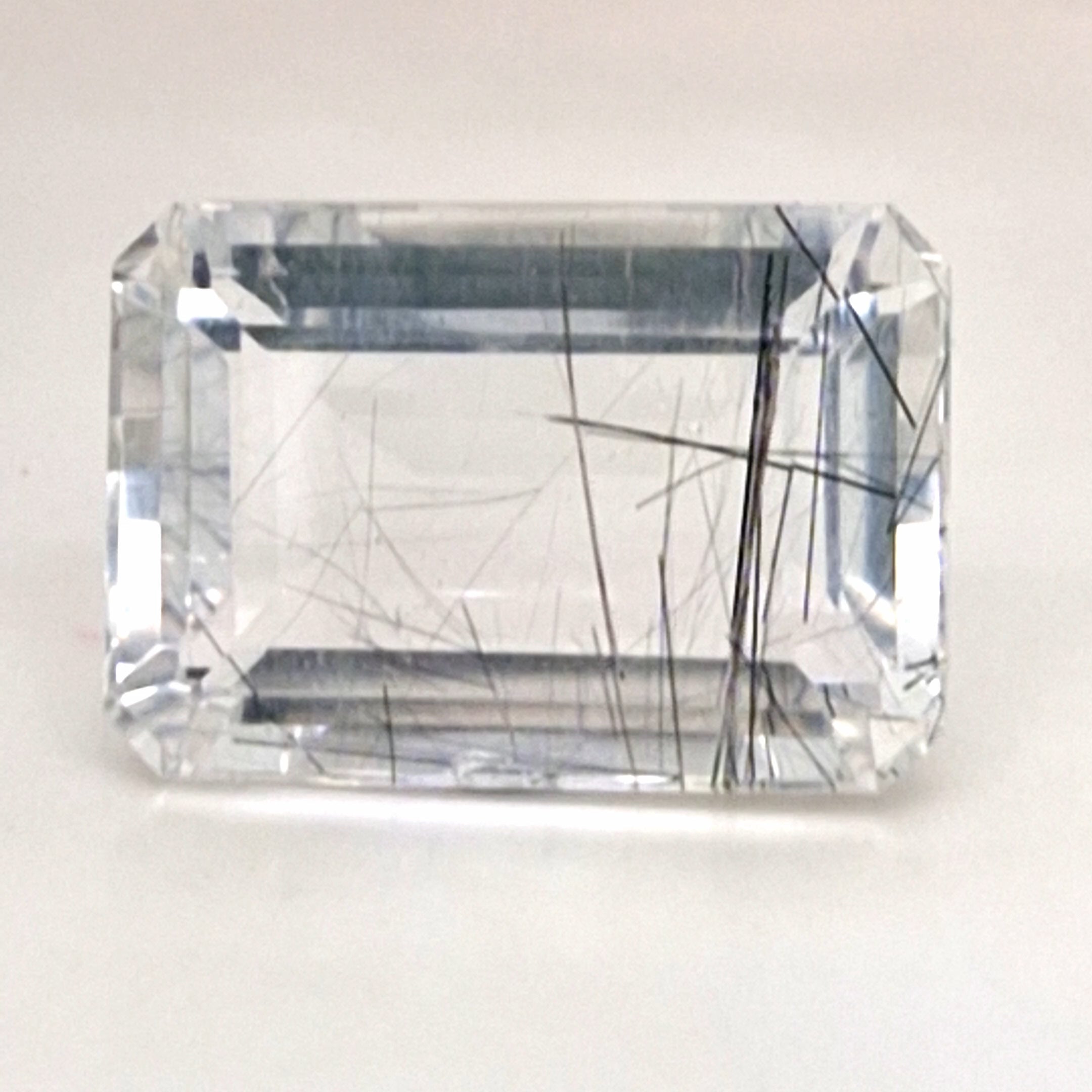 Natural Black Rutile Faceted | Rectangle | 23x16mm