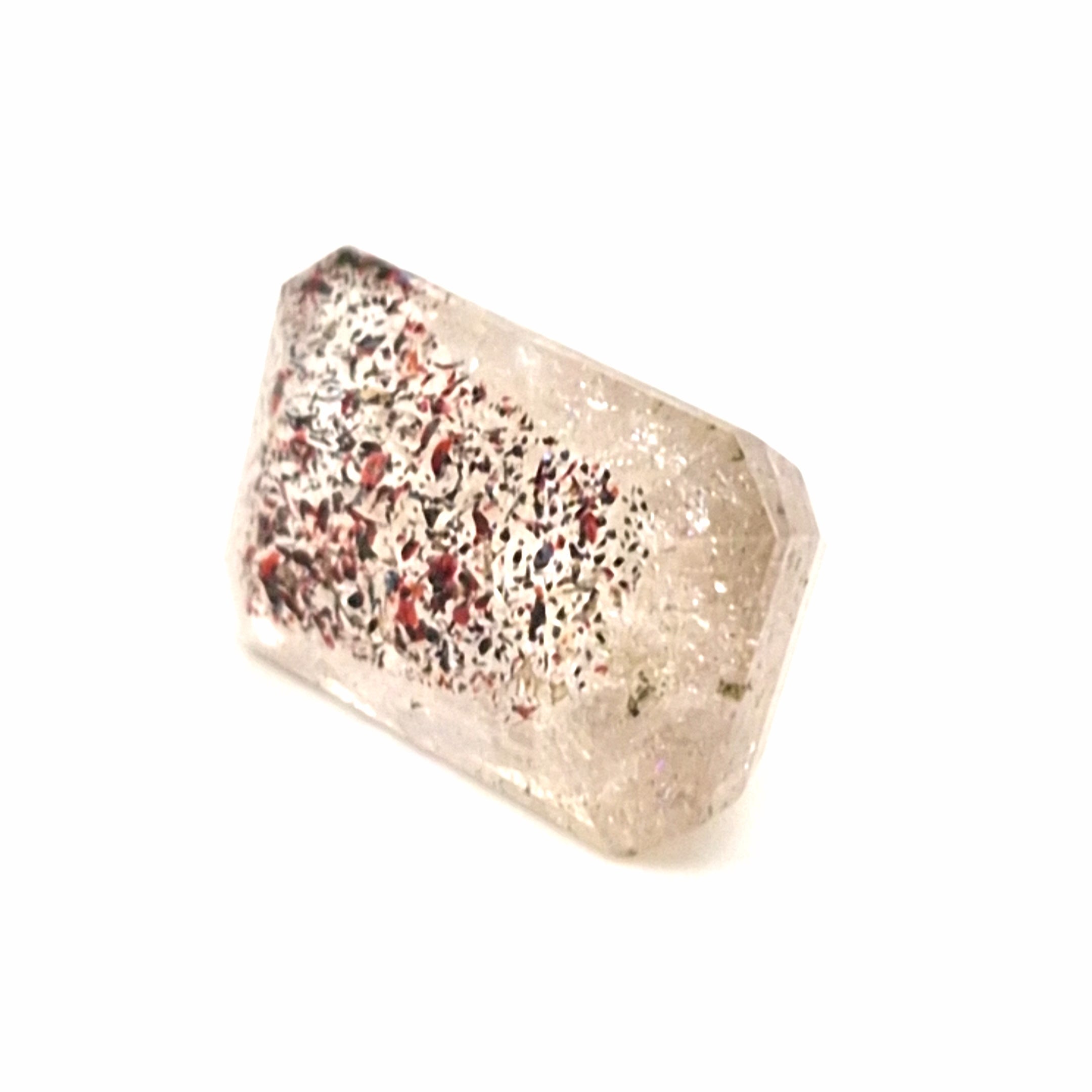 Natural Super Seven Quartz Faceted | Rectangle| Size: 23x14mm