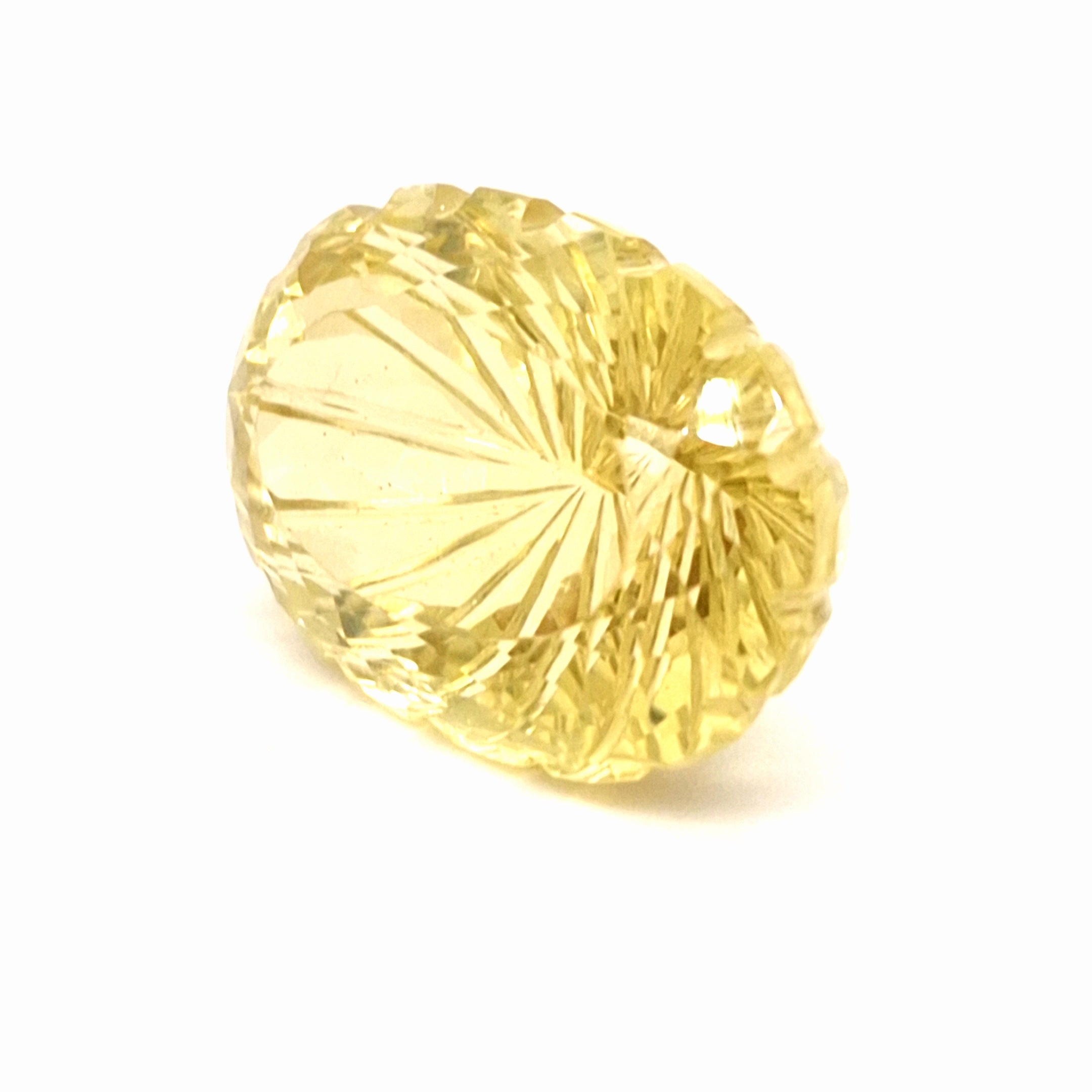 Natural Lemon Quartz Carved | Oval | 31x21mm