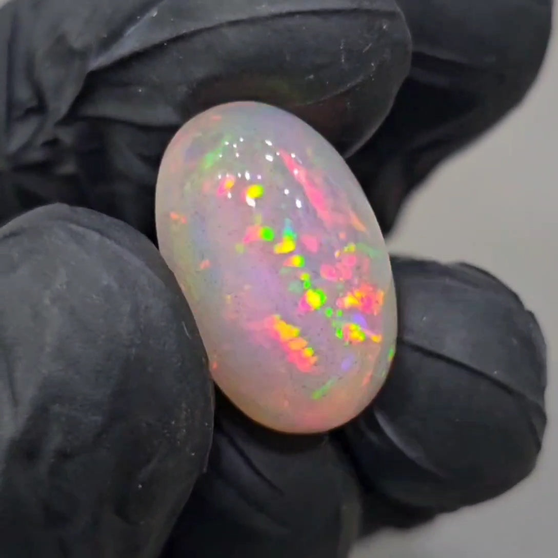 Natural Ethiopian Opal Cabochon | Oval | Size: 19x11mm