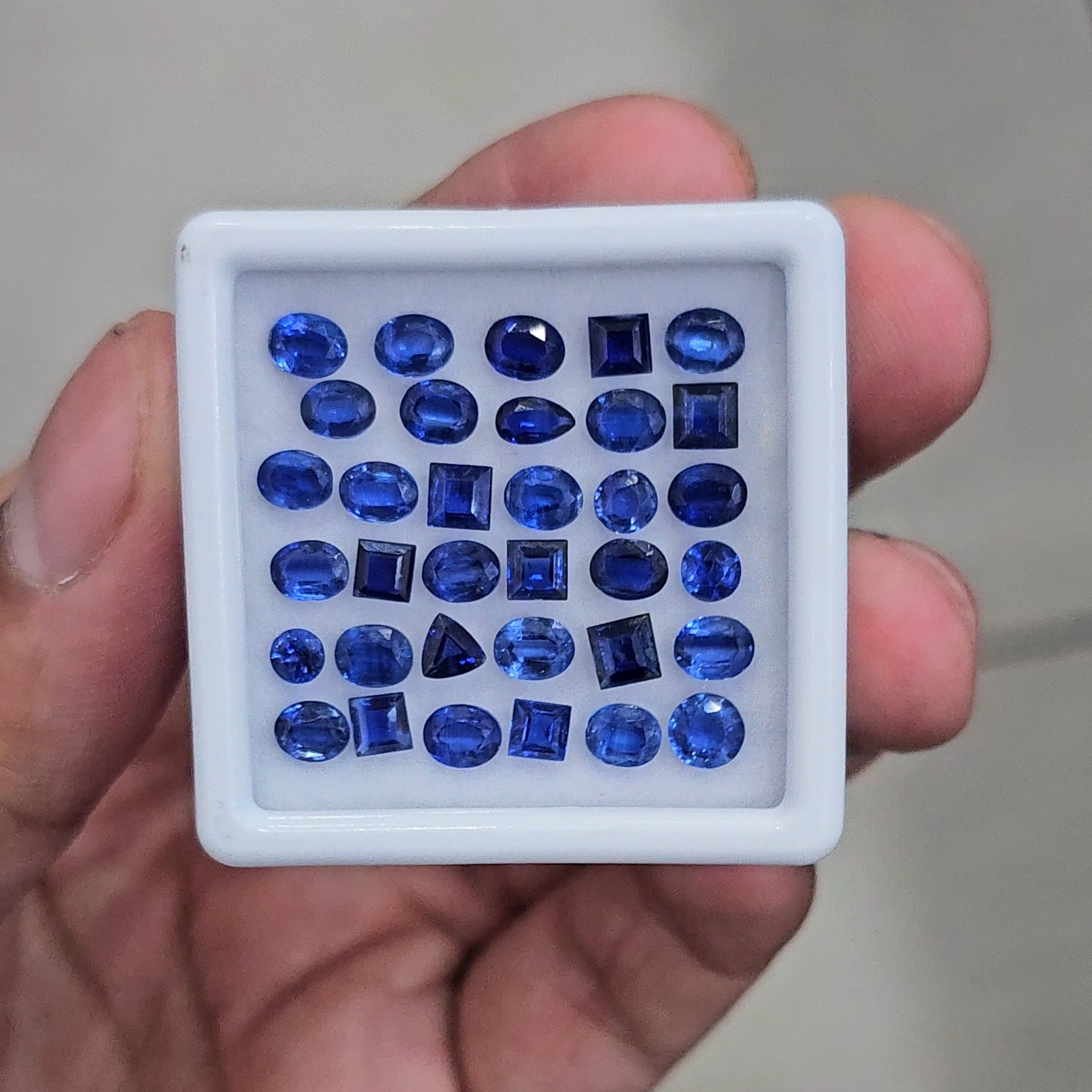 35 Pcs Of Natural Bluish Kyanite Faceted | Mix Shape | Size:4-6mm