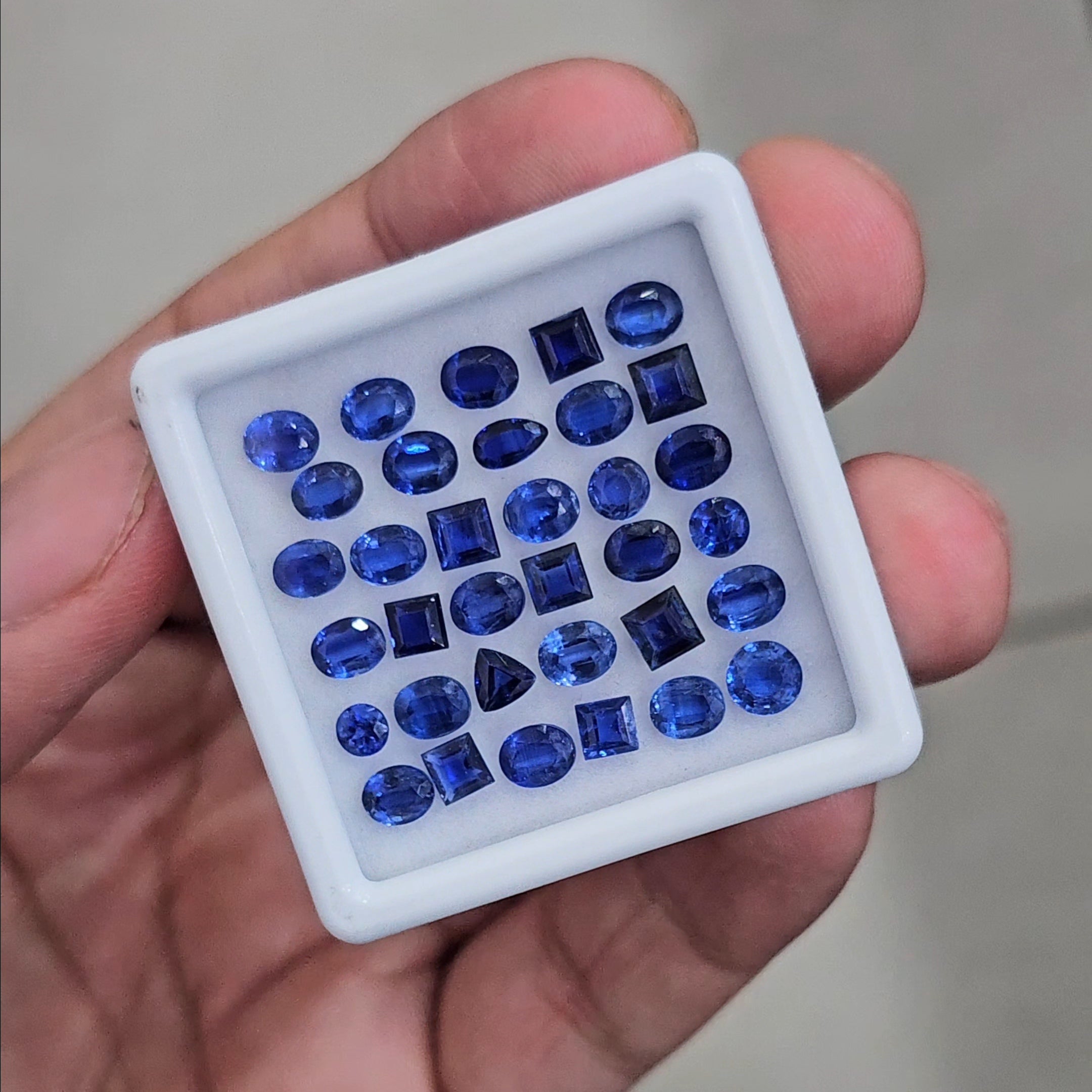 35 Pcs Of Natural Bluish Kyanite Faceted | Mix Shape | Size:4-6mm