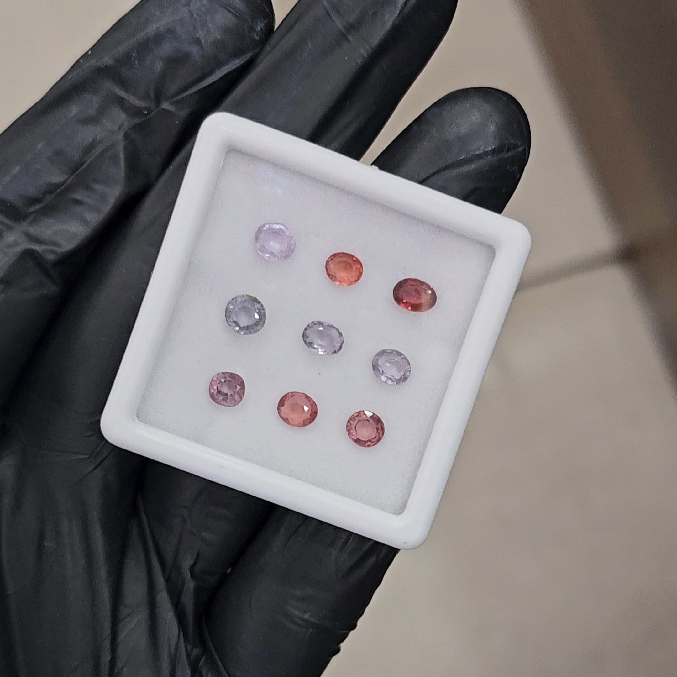 9 Pcs Natural Multi Spinel Faceted  |Shape: Mix | 4-5mm
