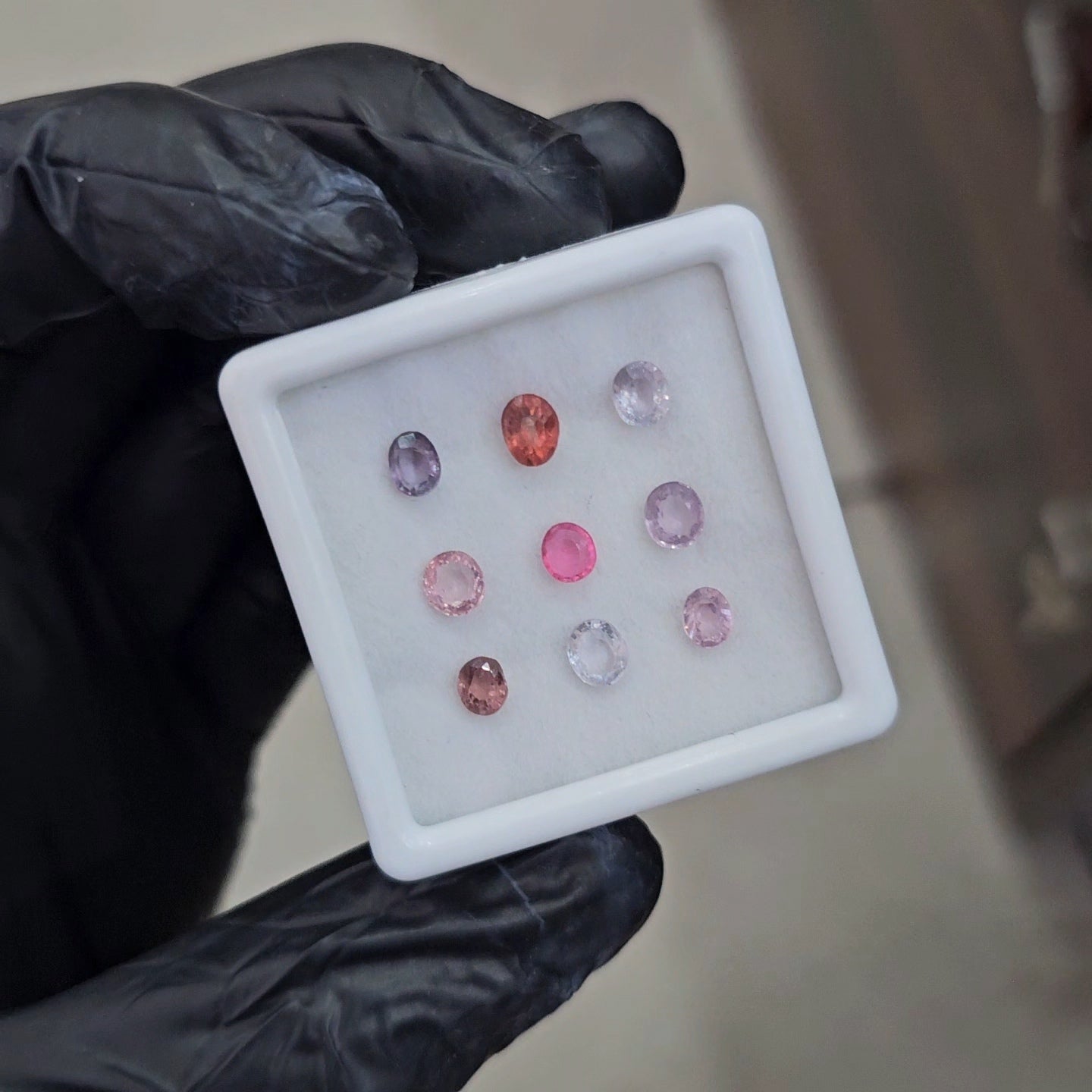 9 Pcs Natural Multi Spinel Faceted  | Shape: Oval And Round | 4-5mm