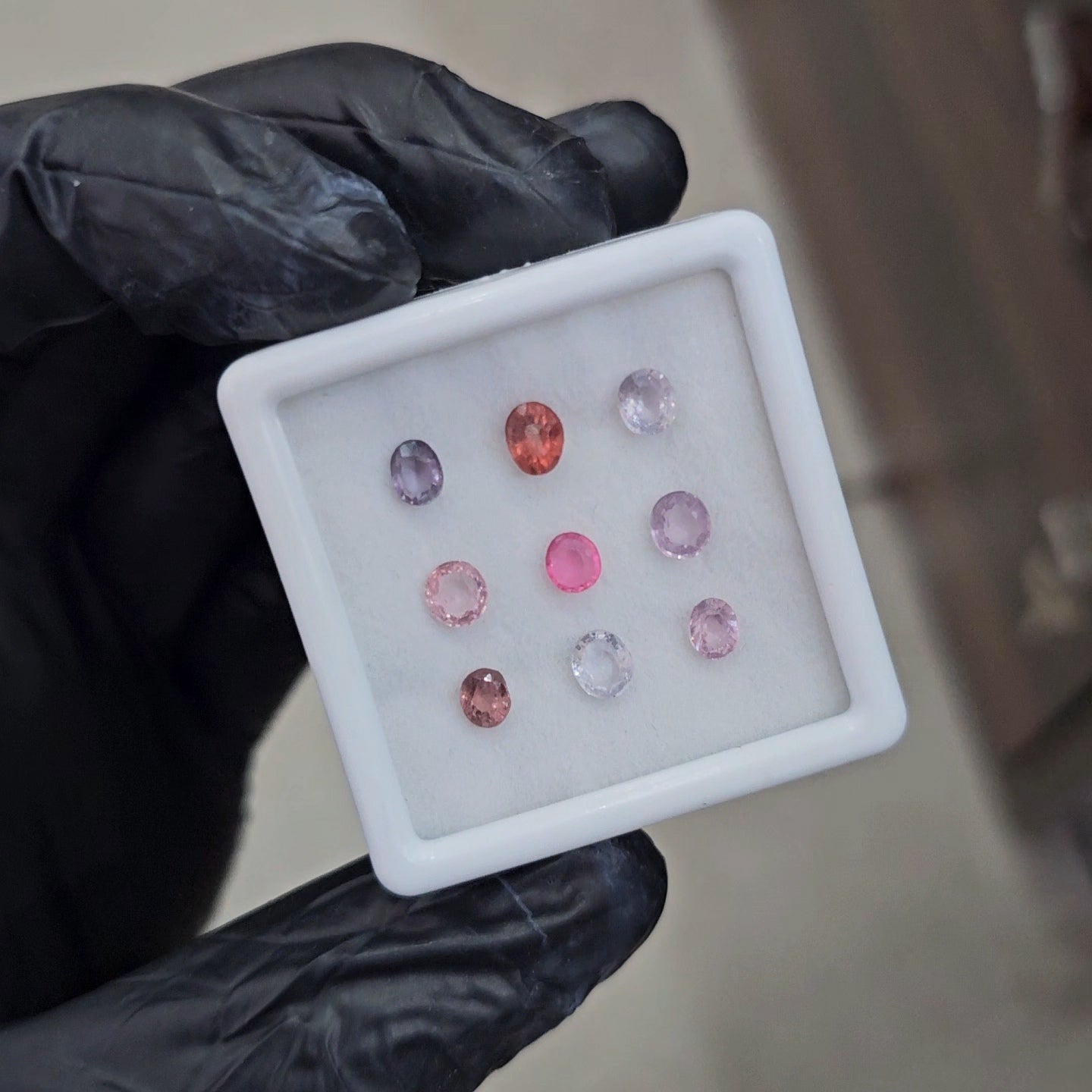 9 Pcs Natural Multi Spinel Faceted  | Shape: Oval And Round | 4-5mm