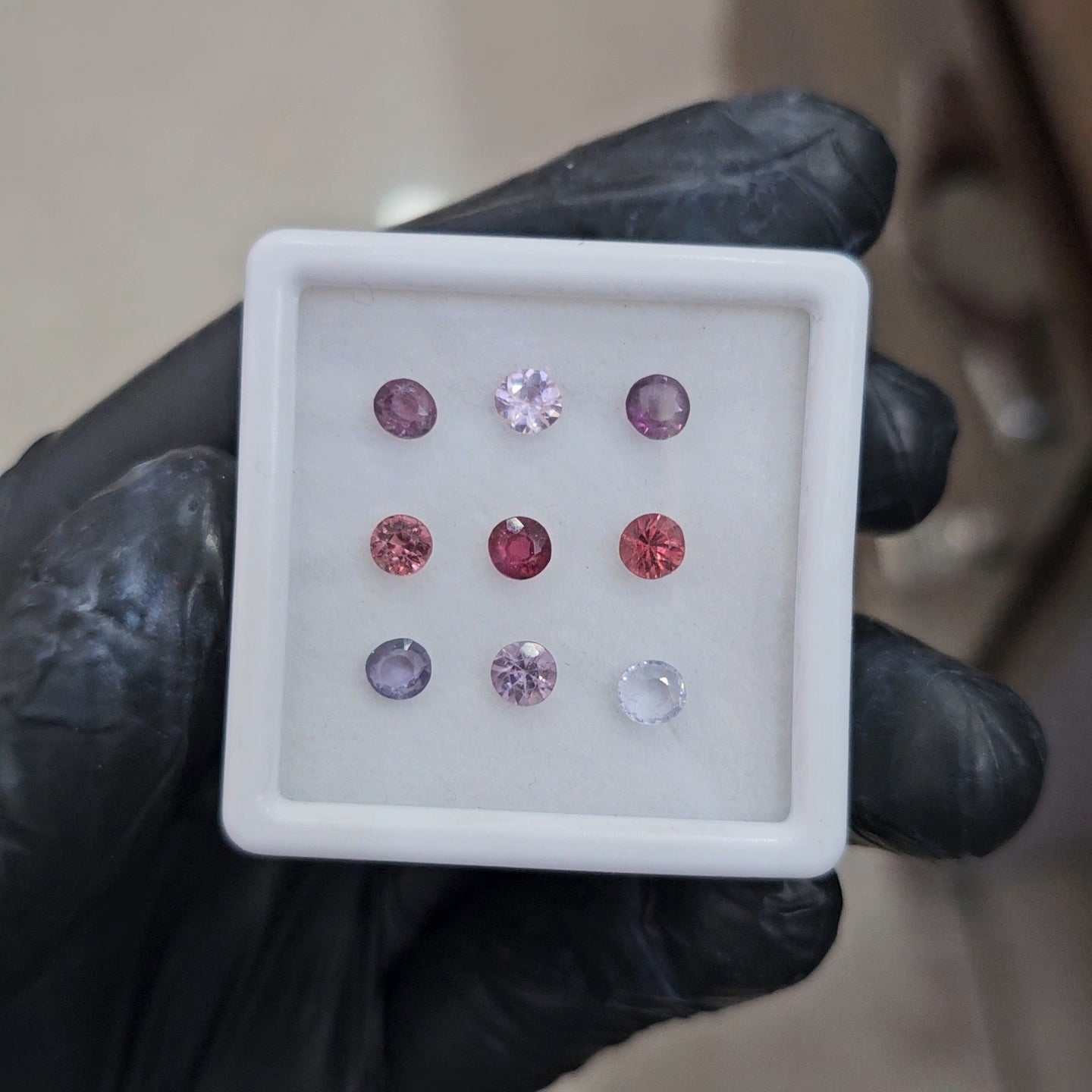 9 Pcs Natural Multi Spinel Faceted  |Shape: Oval And Round| 4-5mm