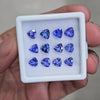 12Pcs Natural Tanzanite Faceted  | Trillion | Size: 6mm