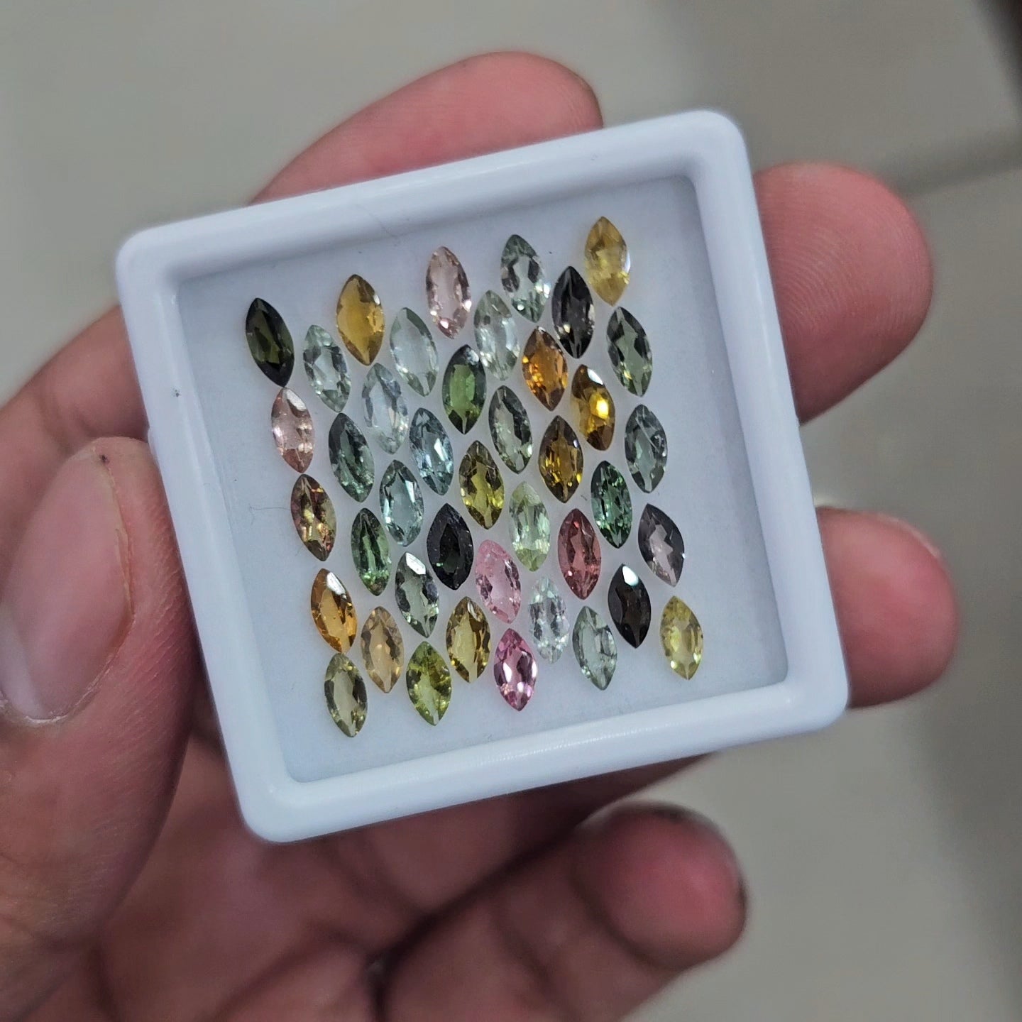 41Pcs of Natural Tourmaline Faceted  | Marquise | Size: 6x3mm