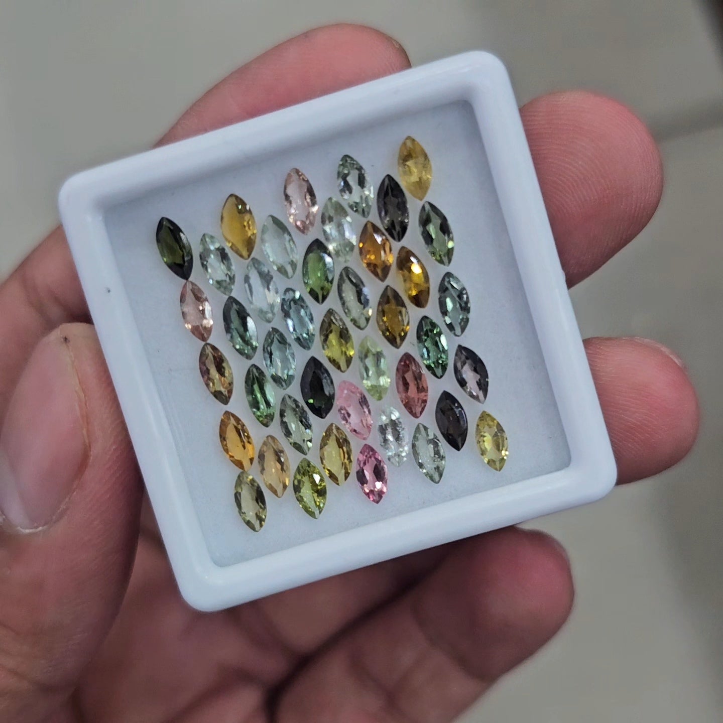 41Pcs of Natural Tourmaline Faceted  | Marquise | Size: 6x3mm