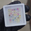 56Pcs of Natural Unheated  Sapphire Faceted  | Round | Size: 3-4mm