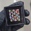 35Pcs of Natural Pink Tourmaline & Opal Faceted | Round & Pear | Size: 4mm