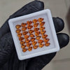 35Pcs of Natural Orange Garnet Faceted | Pear| Size: 6x4mm