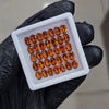 35Pcs of Natural Orange Garnet Faceted | Oval | Size: 6x4mm