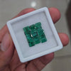 15Pcs of Natural Emerald Faceted  | Rectangle | Size: 5-6mm