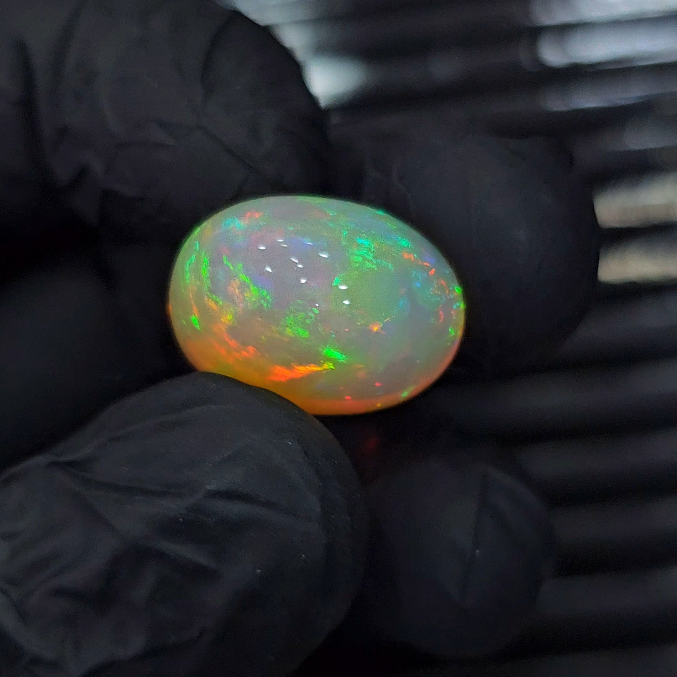 Natural Ethiopian Opal Cabochon | Oval | Size: 18x4mm