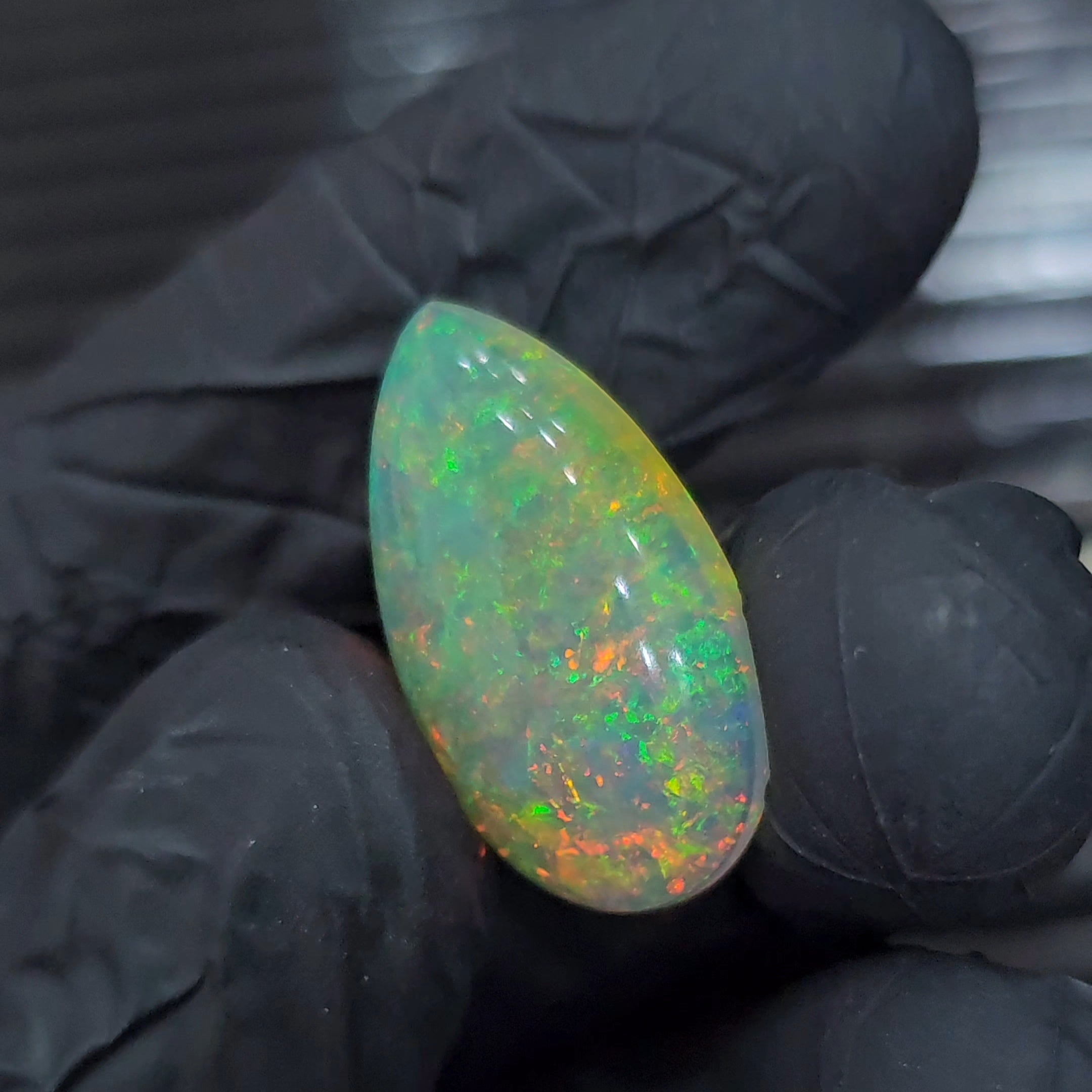 Natural Ethiopian Opal Cabochon | Pear | Size: 24-14mm