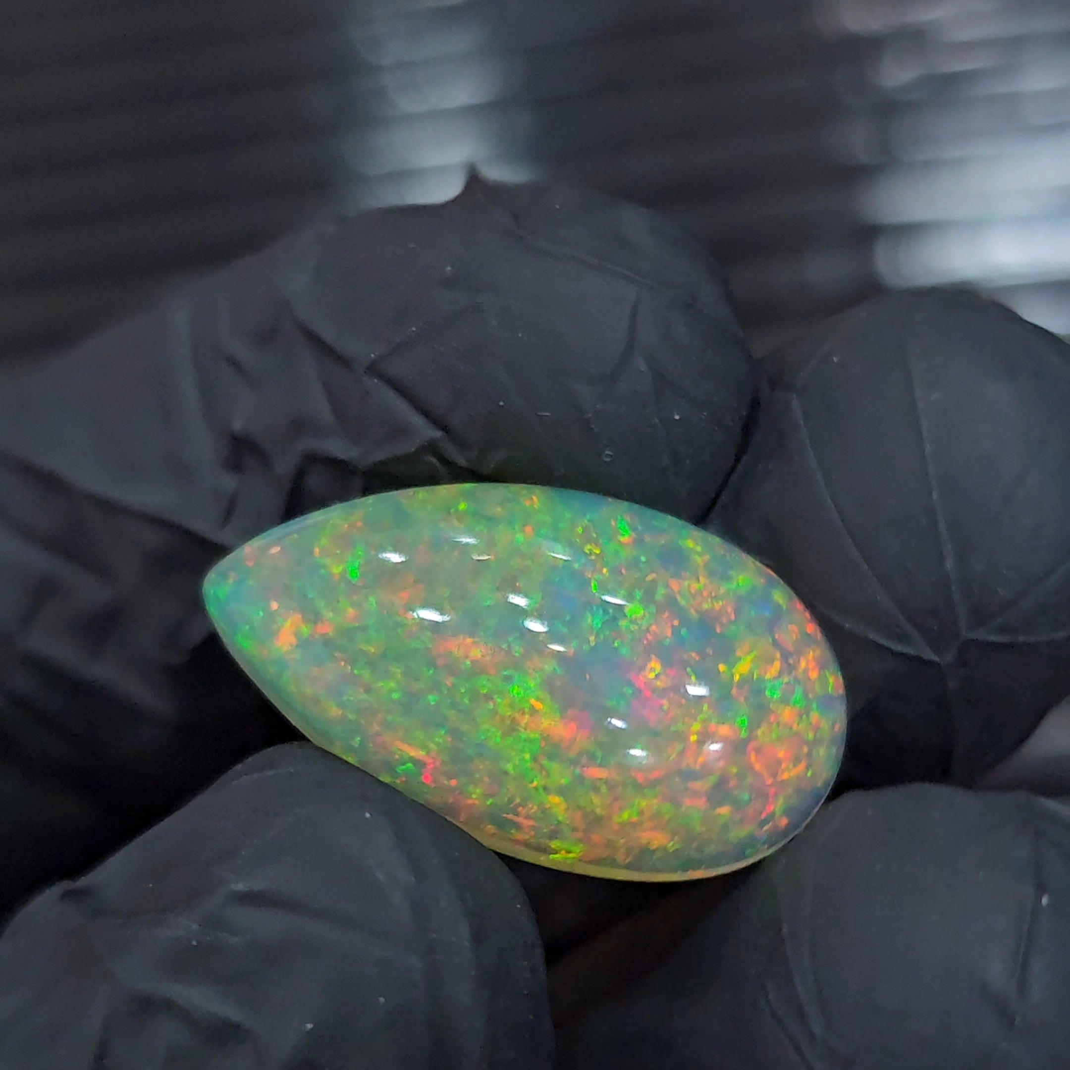 Natural Ethiopian Opal Cabochon | Pear | Size: 24-14mm