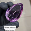 247Cts | Natural Big Size Lavender Amethyst Faceted | Pear | 50x35mm - The LabradoriteKing