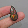 Natural Ethiopian Black Smoked Opal Cabochon | Pear | Size: 30x15mm | 14.5Cts - The LabradoriteKing