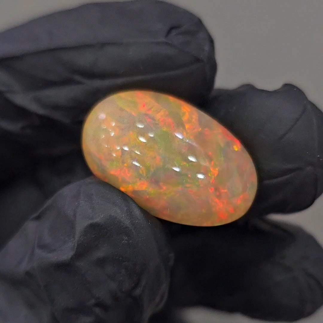 Natural Ethiopian Opal Cabochon | Oval | Size: 23x15mm