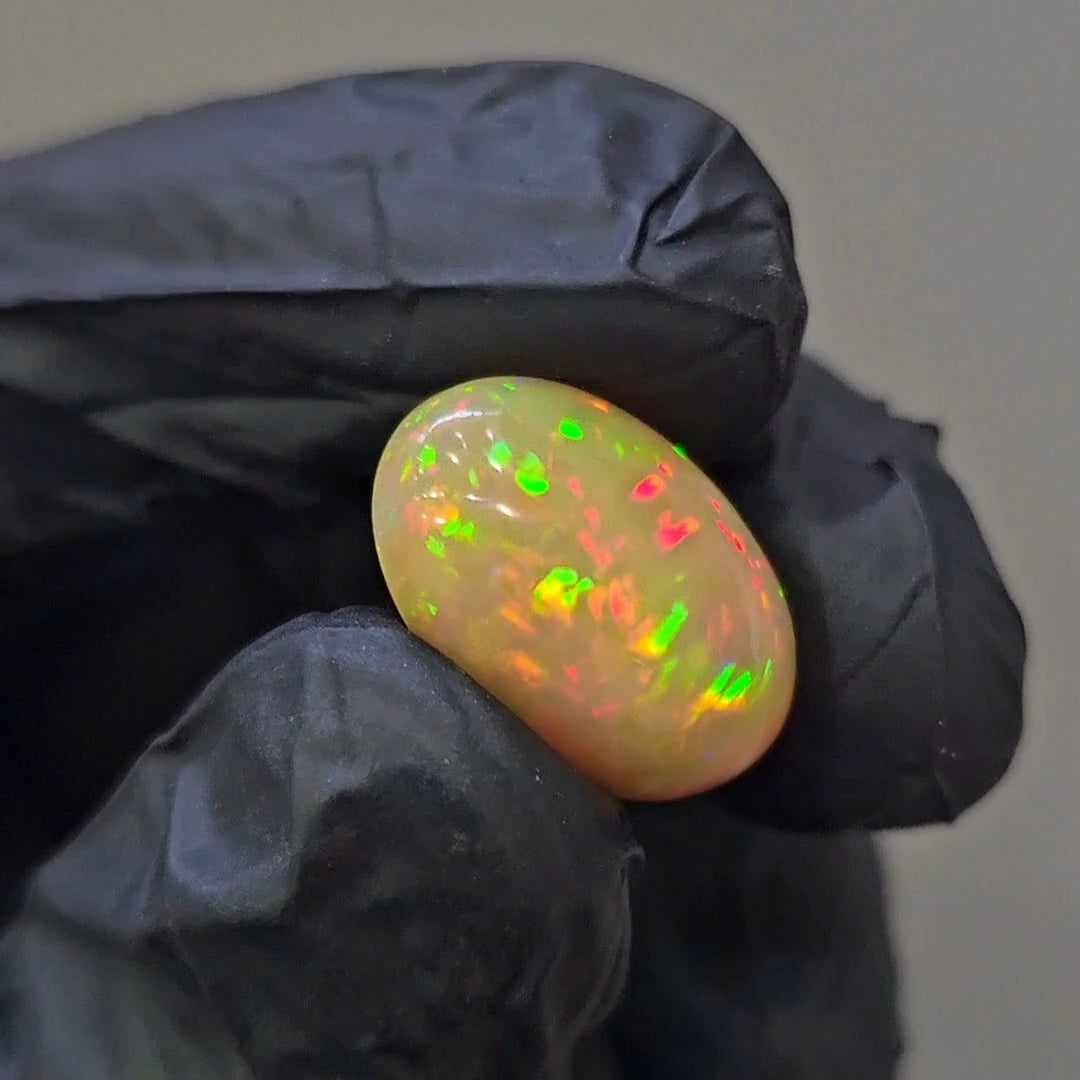 Natural Ethiopian Opal Cabochon | Oval | Size: 18x13mm