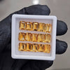 15 Pcs Natural Citrine Faceted | Shape: Rectangle | Size: 8x6mm