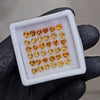 36 Pcs Of Natural Citrine Faceted | Shape: Heart | Size: 4mm